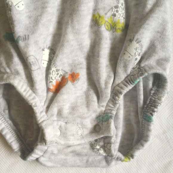 gymboree newborn essentials neutral cotton giraffe bubble romper playsuit - Picture 2 of 7